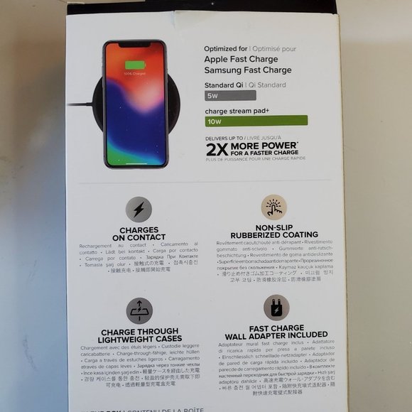 Wireless Disc Charger for most mobile devices Charge Stream pad+ - Picture 2 of 2